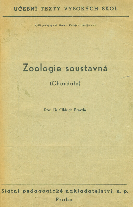 Zoologie soustavná :(chordata)