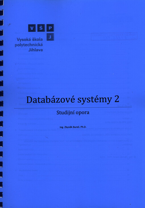 Databázové systémy 2 :studijní opora