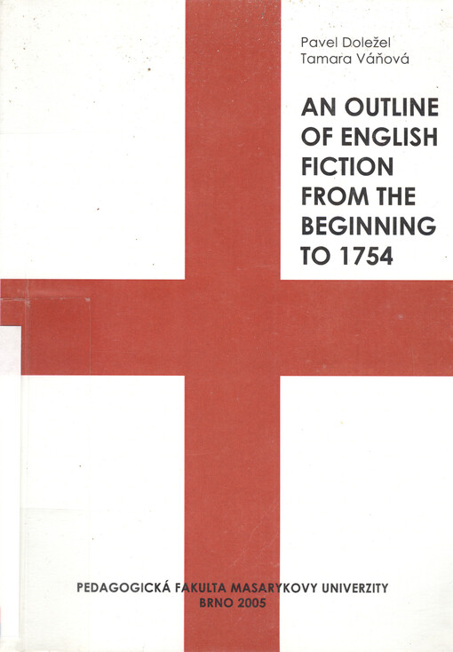 An outline of English fiction from the beginning to 1754