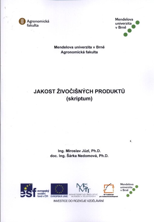 Jakost živočišných produktů