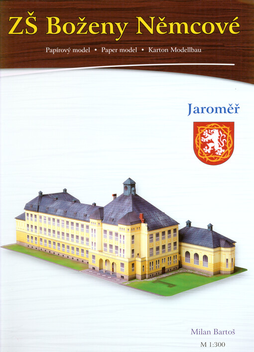 ZŠ Boženy Němcové - Jaroměř papírový model