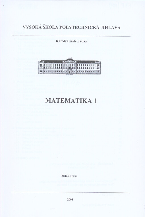 Matematika 1