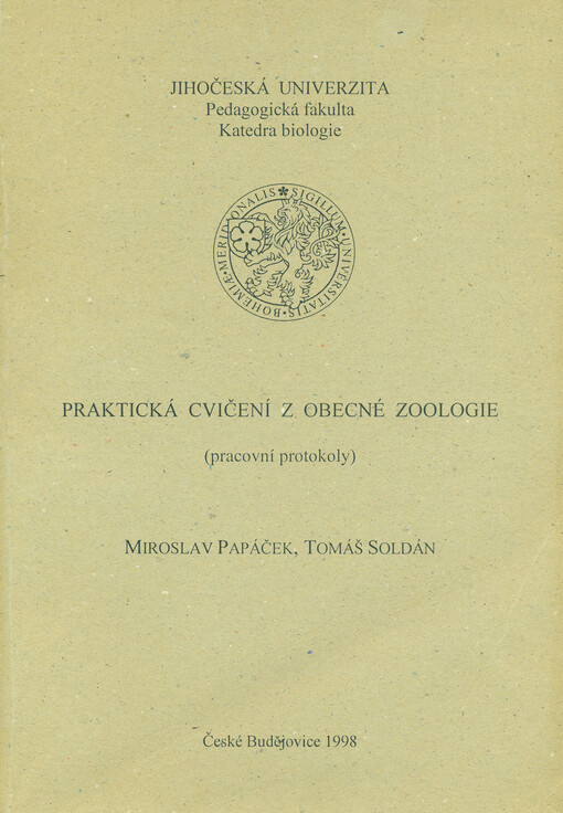 Praktická cvičení z obecné zoologie : pracovní protokoly