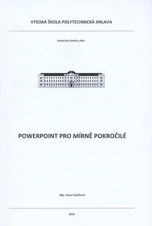 Powerpoint pro mírně pokročilé