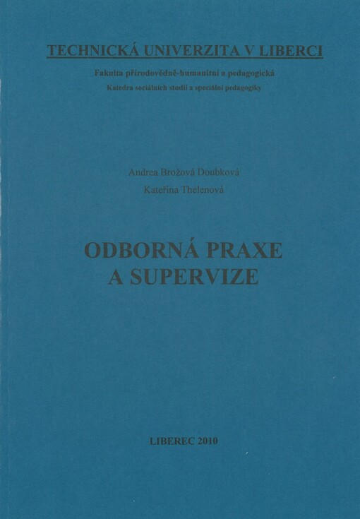 Odborná praxe a supervize