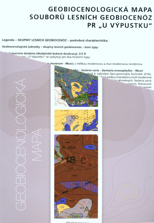 Geobiocenologická mapa souborů lesních geobiocenóz PR 