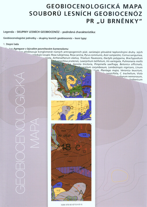 Geobiocenologická mapa souborů lesních geobiocenóz PR 