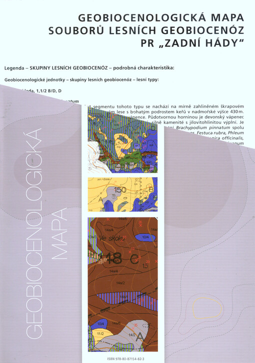 Geobiocenologická mapa souborů lesních geobiocenóz PR 