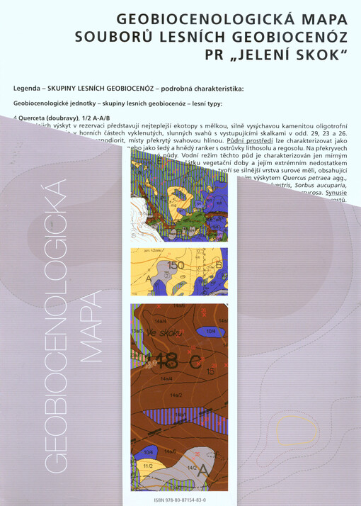 Geobiocenologická mapa souborů lesních geobiocenóz PR 