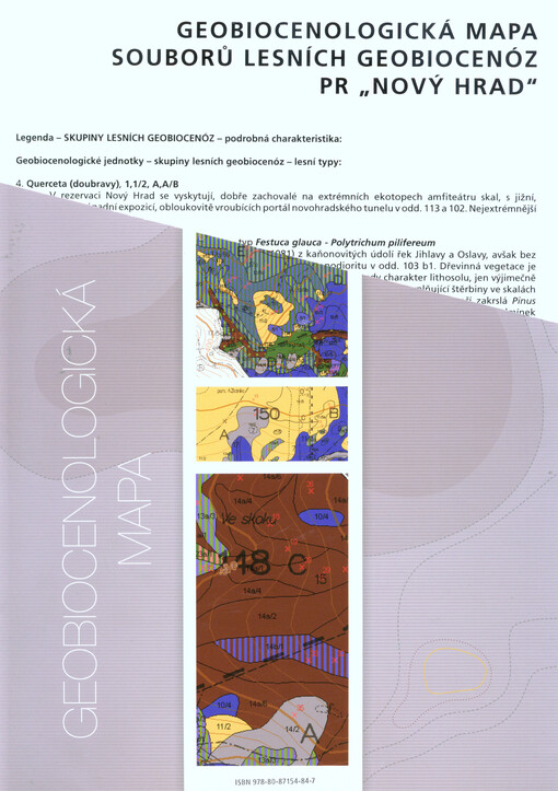 Geobiocenologická mapa souborů lesních geobiocenóz PR 