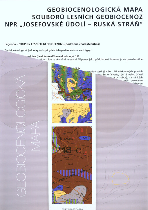 Geobiocenologická mapa souborů lesních geobiocenóz NPR 