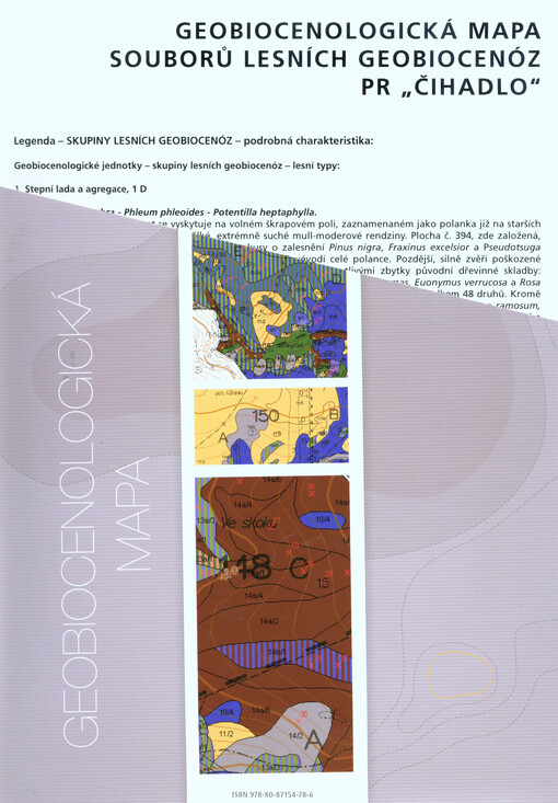 Geobiocenologická mapa souborů lesních geobiocenóz PR 