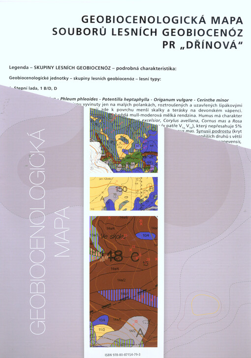Geobiocenologická mapa souborů lesních geobiocenóz PR 