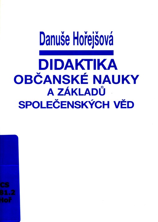 Didaktika občanské nauky a základů společenských věd
