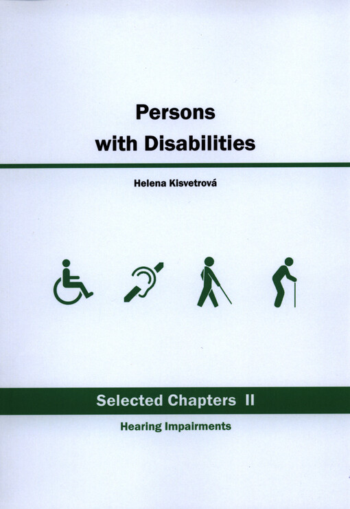 Persons with disabilities :selected chapters II : hearing impairments