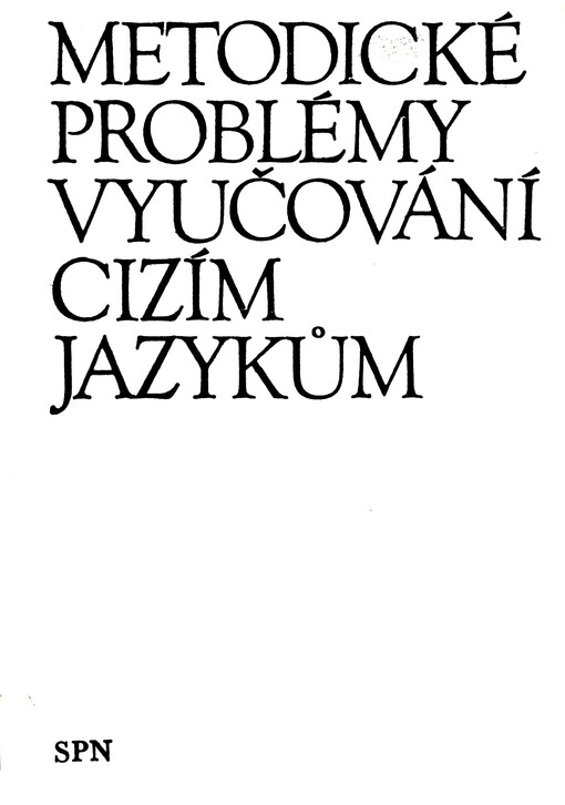 Metodické problémy vyučování cizím jazykům