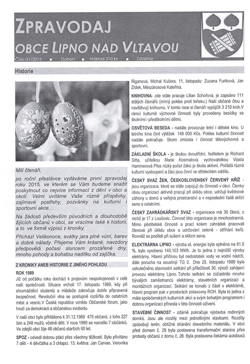 Zpravodaj obce Lipno nad Vltavou