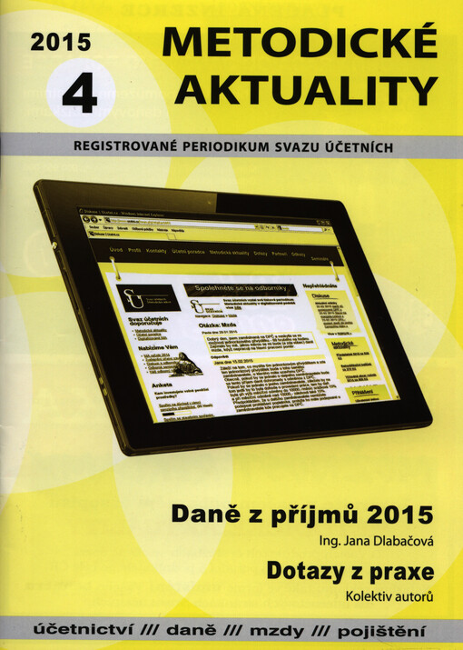 Daně z příjmů 2015