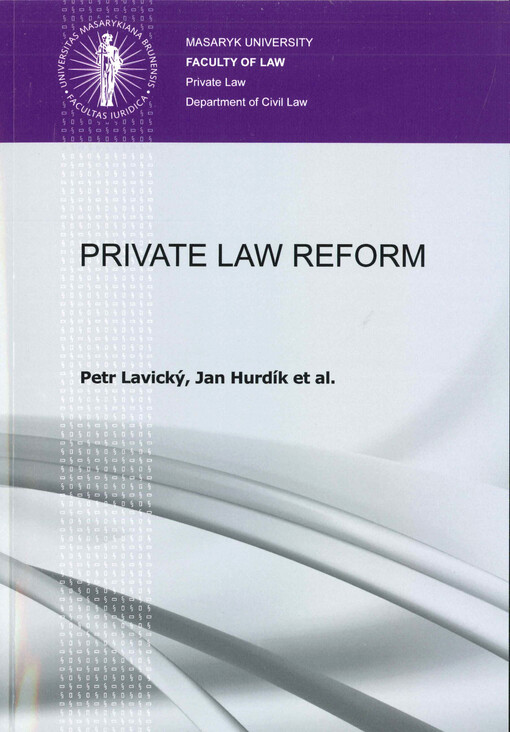 Private law reform