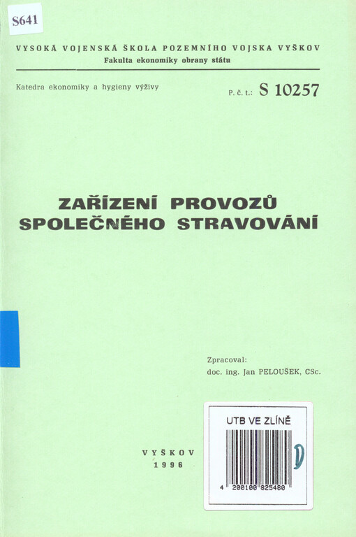 Zařízení provozů společného stravování