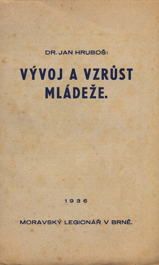 Vývoj a vzrůst mládeže