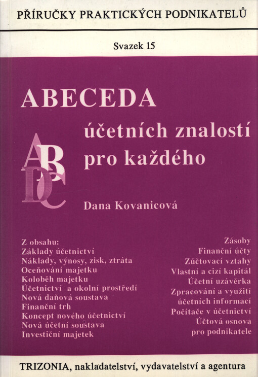 Abeceda účetních znalostí pro každého.