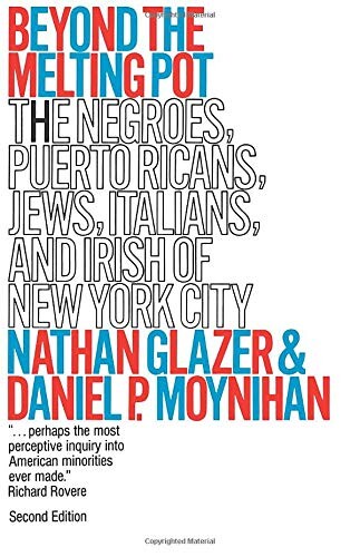 Beyond the melting pot : the negroes Puerto Ricans, Jews, Italians and Irish of New York City