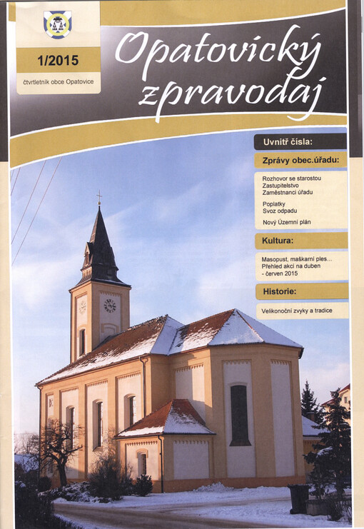 Opatovický zpravodaj :čtvrtletník obce Opatovice