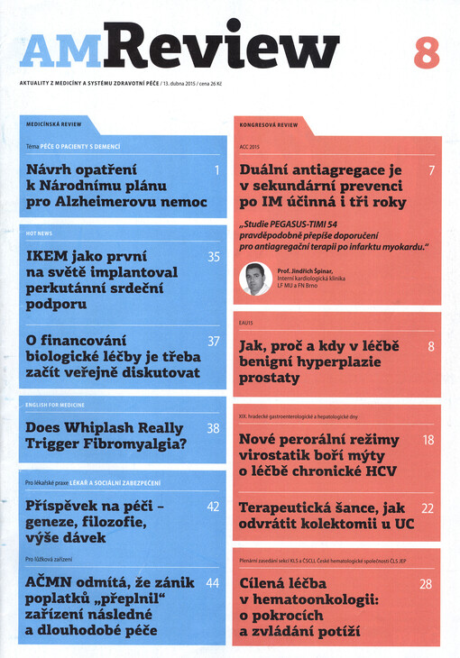 AM review : aktuality z medicíny a systému zdravotní péče