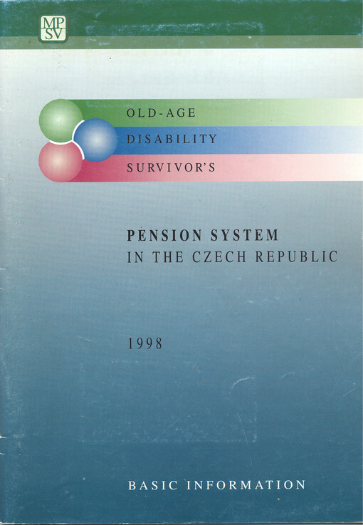 Pension system in the Czech Republic : development of the system during 1989-1996