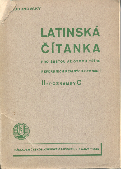 Latinská čítanka pro šestou až osmou třídu reformních reálných gymnasií. Část druhá, Poznámky, C. pro sedmou a osmou třídu, Část druhá, Poznámky, C. pro sedmou a osmou třídu