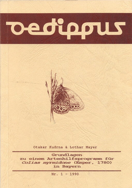 Grundlagen zu einem Artenhilfsprogramm für Colias myrmidone (Esper, 1780) in Bayern