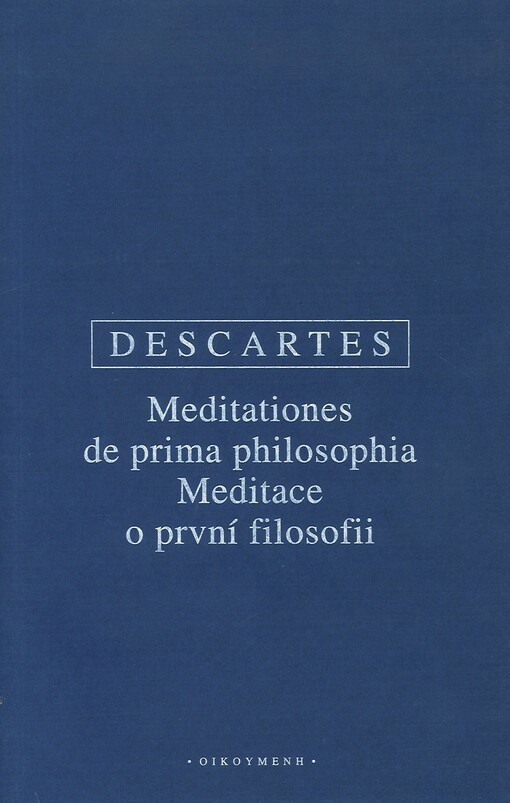 Meditationes de prima philosophia