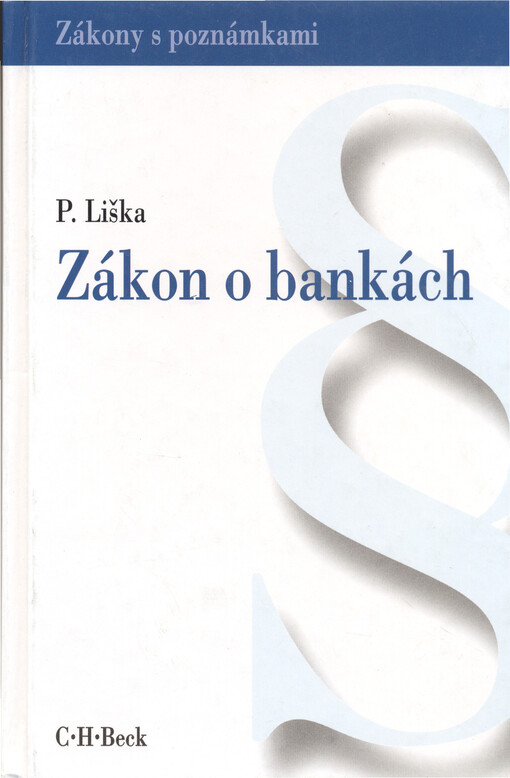 Zákon o bankách a předpisy související