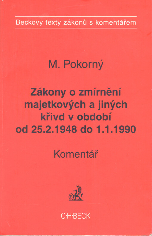 Zákony o zmírnění majetkových a jiných křivd z období od 25.2.1948 do 1.1.1990