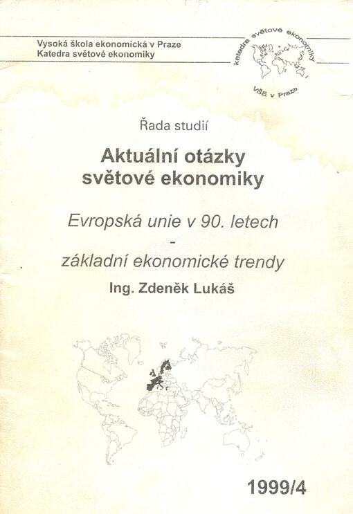 Evropská unie v 90. letech : základní ekonomické trendy