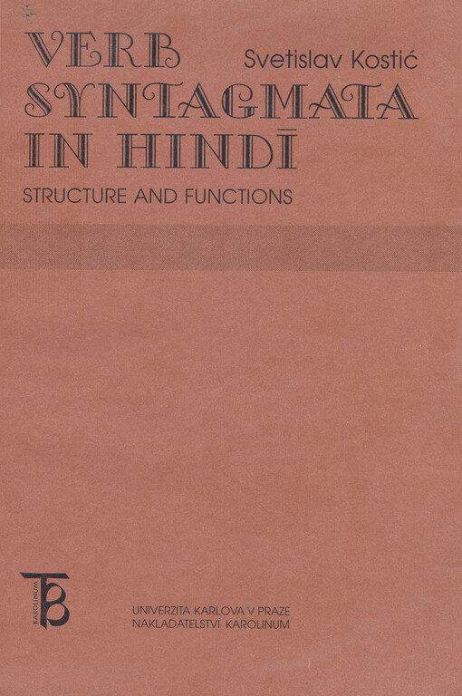 Verb syntagmata in Hindí : structure and functions