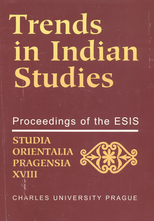Trends in Indian studies : proceedings of the ESIS, Prague 31 May-4 June 1995