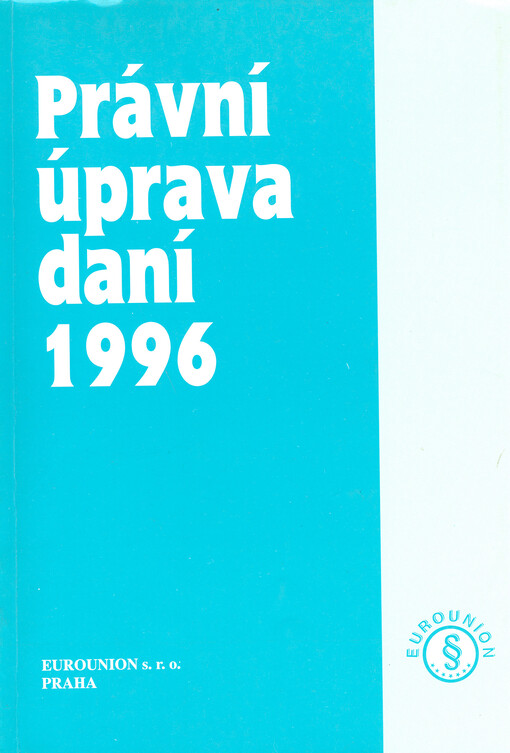 Právní úprava daní 1996