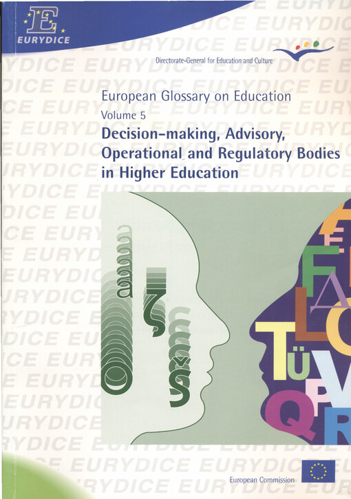 Decision-making, advisory, operational and regulatory bodies in higher education