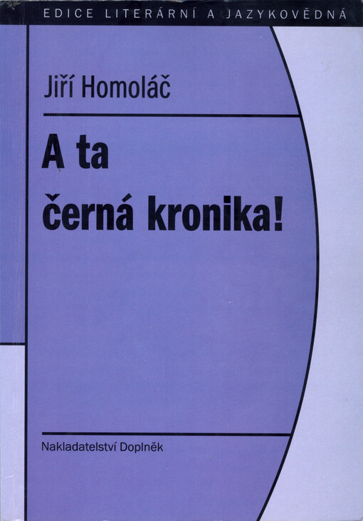 A ta černá kronika!