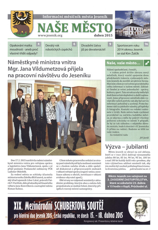 Naše město : informační měsíčník města Jeseník