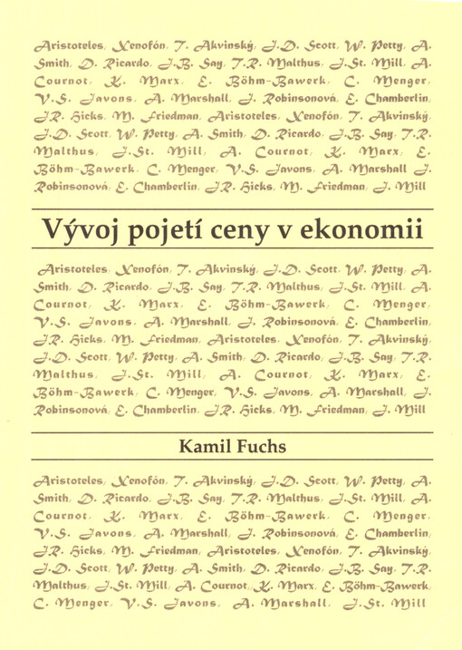 Vývoj pojetí ceny v ekonomii