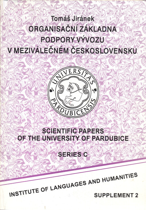 Organisační základna podpory vývozu v meziválečném Československu