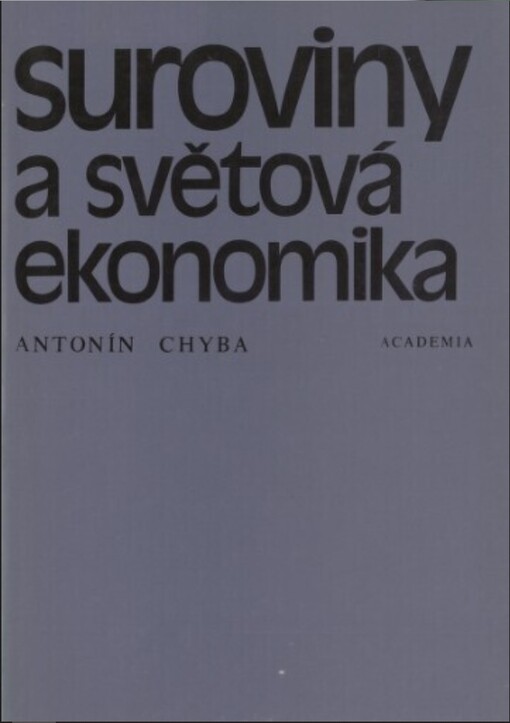 Suroviny a světová ekonomika