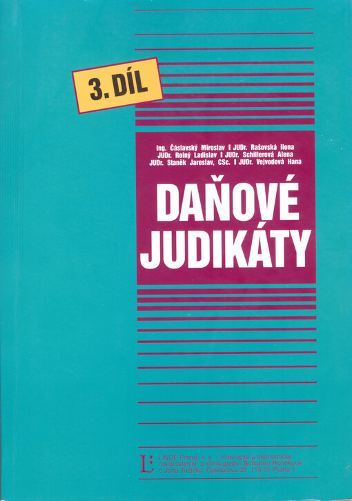Daňové judikáty, Svazek 3