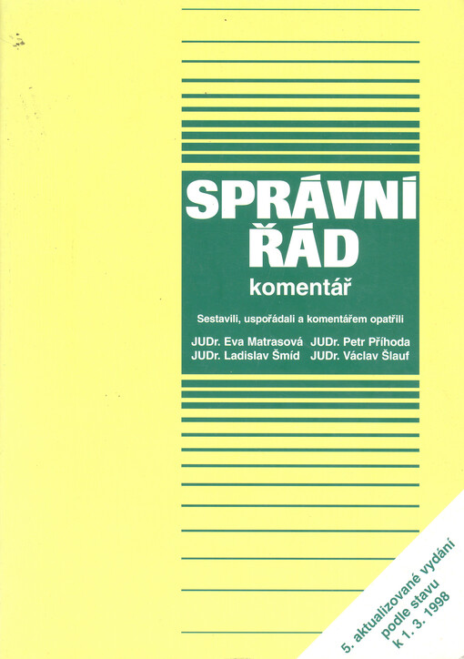 Správní řád: komentář