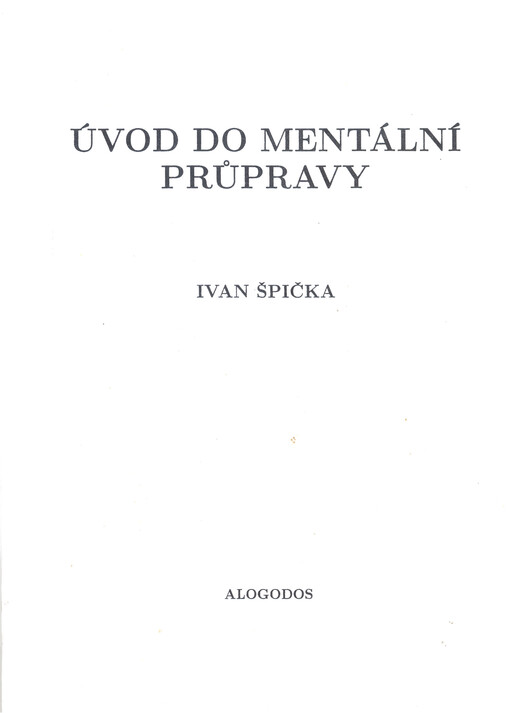 Úvod do mentální průpravy, Vyd. 3.