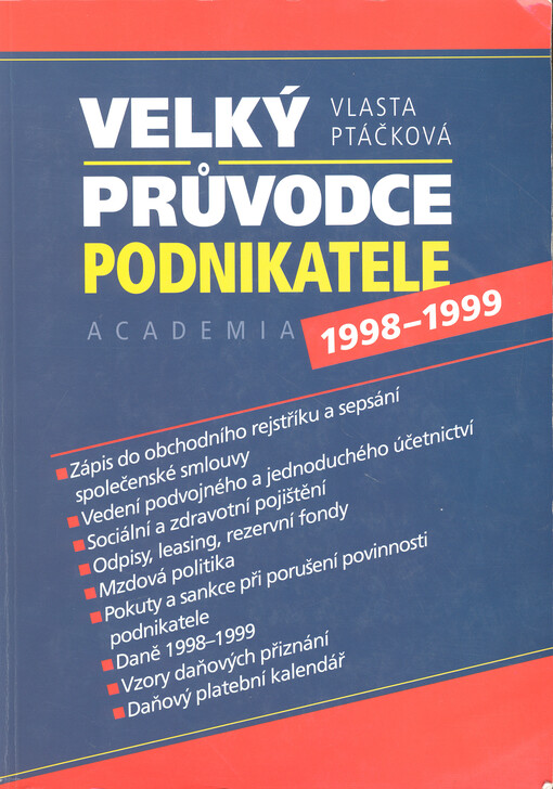 Velký průvodce podnikatele : (1998-1999)