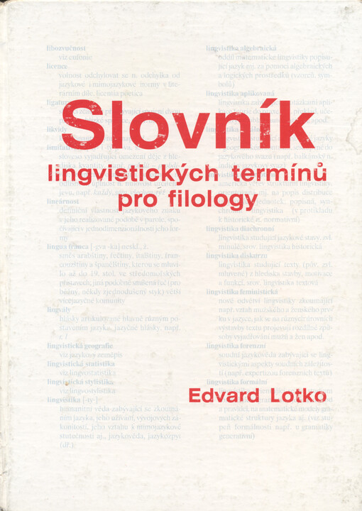 Slovník lingvistických termínů pro filology